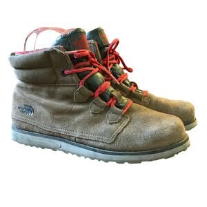 North Face Womens 7.5 Ballard Roll Down SE Snow Boots Leather Insulated Suede